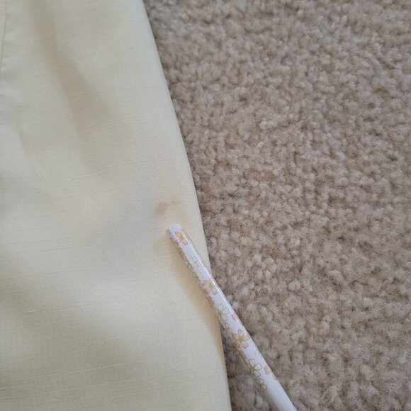 Zoda Womens Size 10 Yellow Pinup 50s  Bold Button Up Sheath Dress - Picture 9 of 12